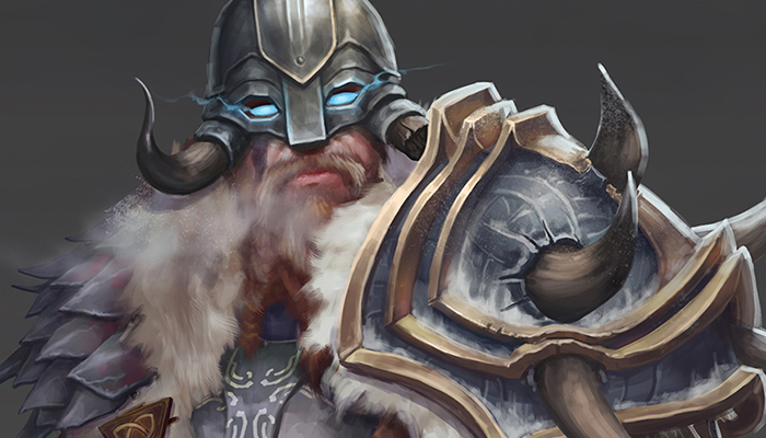 NPC character concept of a Northman, including armor progression tiers.