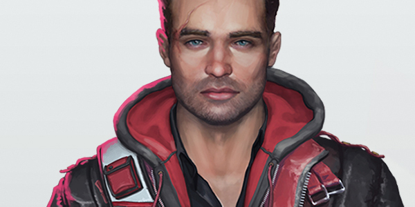 Character concept of a contemporary reimagined Russell Nash from Highlander.